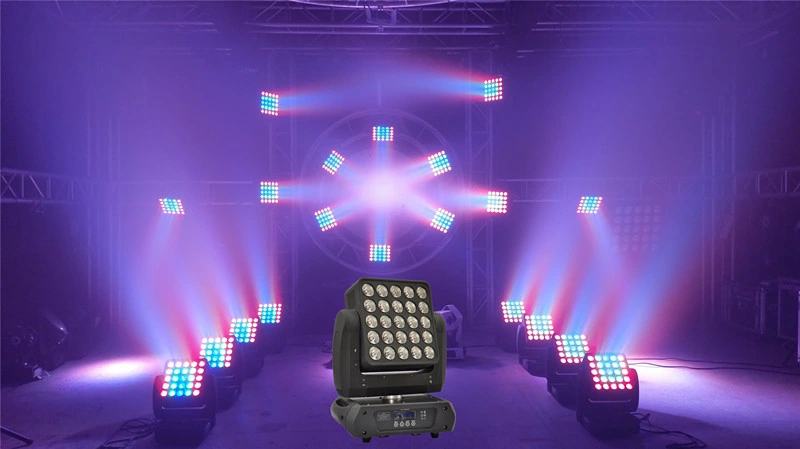 5*5 LED DMX Control Moving Head Matrix Stage Lighting