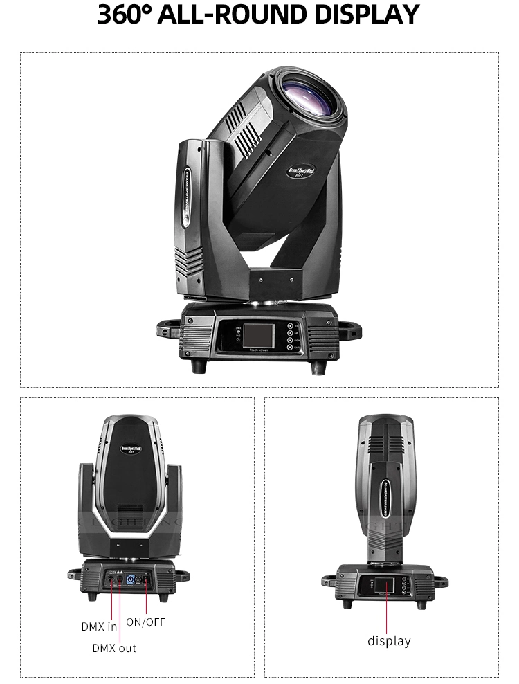 Professional DJ 380W Beam Spot Wash 3 in 1 Moving Head Light