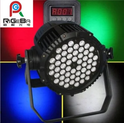LED-PAR-Licht 54 x 1 W/3 W, LED-PAR-Kanne (RG-P54), RGBA, für den Außenbereich, wasserdicht