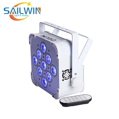 Hex 9*18W 6in1 Rgbaw UV LED Slim PAR Licht LED Flat PAR Can