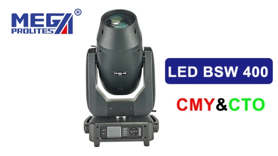 Professionelles Hochleistungs-400-W-LED-Beam-Spot-Wash-3-in-1-Moving-Head-Licht mit CMY- und CTO-Farbe