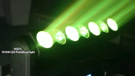 7X15W RGBW 4 in 1 Pixel Bar LED Wash Moving Head mit kontinuierlicher Rotation